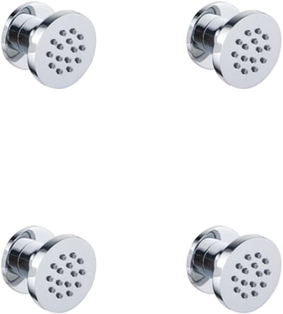 FugaFlow Eccelente Acces zijdouche - 5cm - rond - 4 stuks - chroom