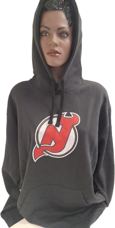 NEW YERSEY DEVILS -HOODIE -BLACK - L