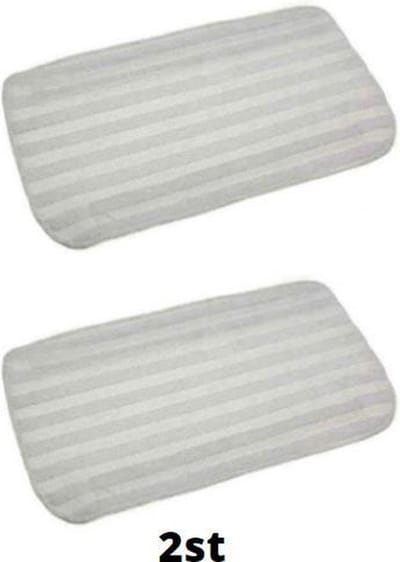 2x zool vloerdoek van stoomreiniger - microvezeldoek  - 2 stuks - geschikt voor BDS1616R, FSM13E1, FSM1605, FSM1615, FSM1616, FSMH1605
