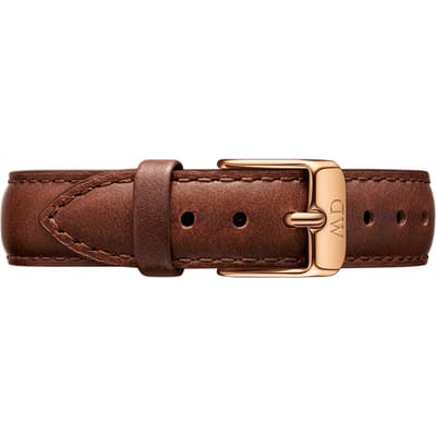 Daniel Wellington DW Strap Leather St Mawes 16mm Rose Gold