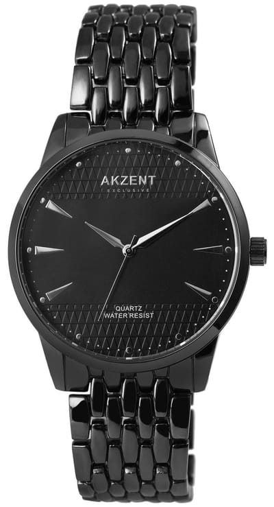 AKZENT Herenhorloge metaal Kais, 3 ATM