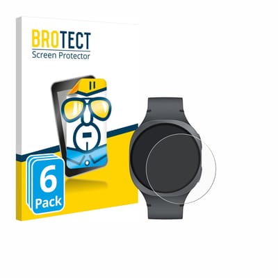 BROTECT - Screenprotector voor Samsung Galaxy Watch 8 (40 mm) - Folie Beschermfolie transparant 6 Stuks