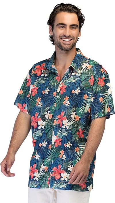 Boland - Shirt Tiki breeze (M) - Volwassenen - Niet van toepassing - Hawaii - Festival - Tuinfeest - Strand