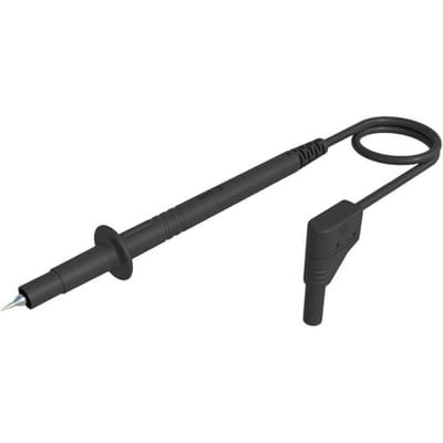 Hirschmann Test & Measurement PL 2600 SIL S WS Veiligheidsmeetsnoer Banaanstekker 4 mm Testpunt 1.00 m Zwart 1 stuk(s)