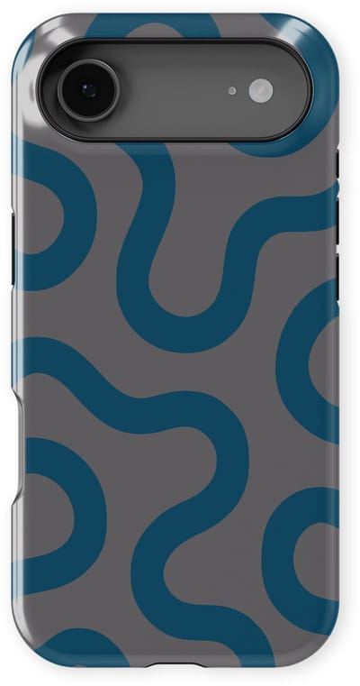 DripCase Motion Flow Tough Hoesje geschikt voor iPhone 17 Air | Backcover met Mag | Trendy Design | Valbescherming | Shadow Waves