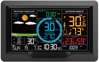 WiFi slim weerstation & wekker – Temperatuur en luchtvochtigheid meter