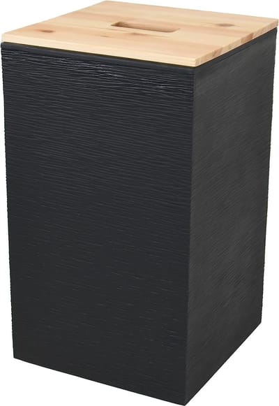 EDA - Jura Montania STONE 36 L pelletbox - voor 20 kg pellets - zwart 29,5 x 29,5 x 50,6 cm