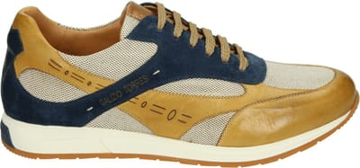 Galizio Torresi - 415260 - Lage sneakersVrije tijdsschoenenHeren sneakers - Kleur: Wit/beige - Maat: 41