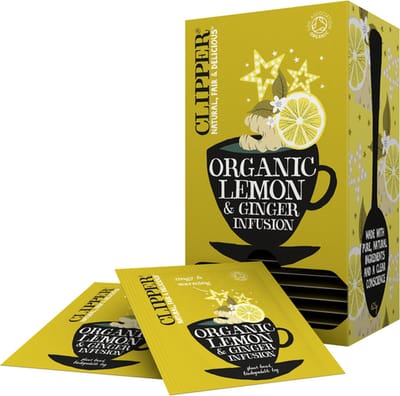 Clipper Tea | Lemon & Ginger | 6 x 25 zakjes
