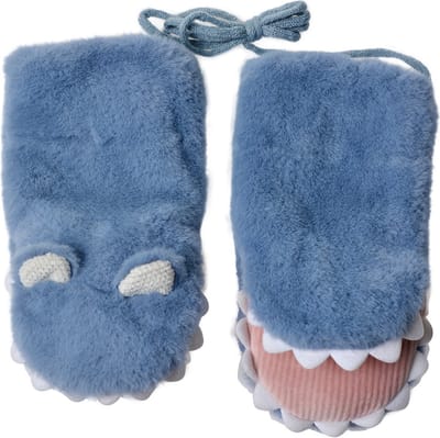 Juleeze Handschoenen Kinderen 10x20 cm Blauw Polyester