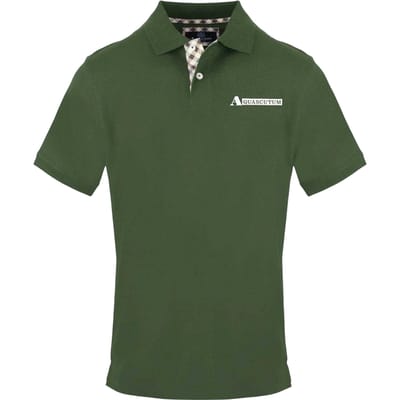 Aquascutum Herenpolo met korte mouwen (Militair Groen)