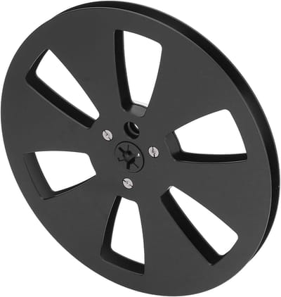 Lege Tape Haspel - Opname Haspel - Geluidsopname - Aluminium Legering - 7 Inch Diameter - Zwart