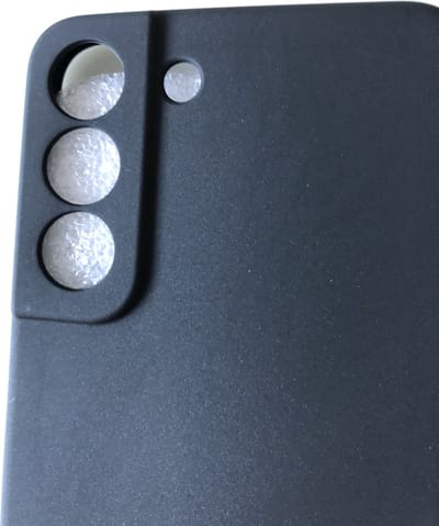 Siliconen back cover case -Geschikt voor Samsung Galaxy S22 - TPU hoesje Zwart - Camera en Lens Bescherming Siliconen hoesje (Past Alleen S22)