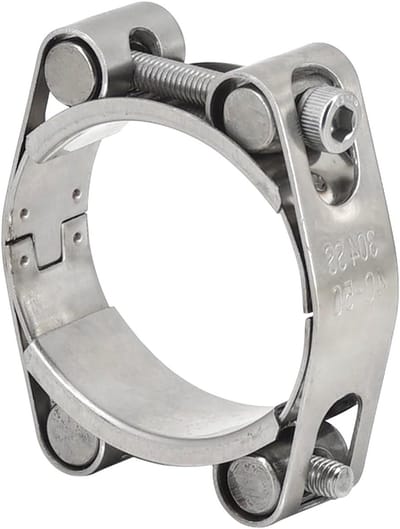 T-Bolt Slangklem 230-240mm van 304 RVS, Zware Klem voor Pijpen, Bandbreedte 24mm, Ideaal voor Auto en Tuingebruik