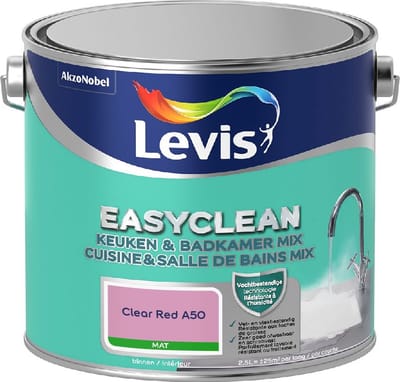 Levis - Easyclean Keuken & Badkamer Mix - Clear Red A50 - Mengverf - 2,5 L