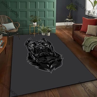 Nieuw ! APBT American Bully Pitbull Honden Bedrukt Tapijt, Woonkamer Slaapkamer Kantoor Grote Oppervlakte Kleden, Antislip Machinewasbare Mat 40x60cm (16x24in)