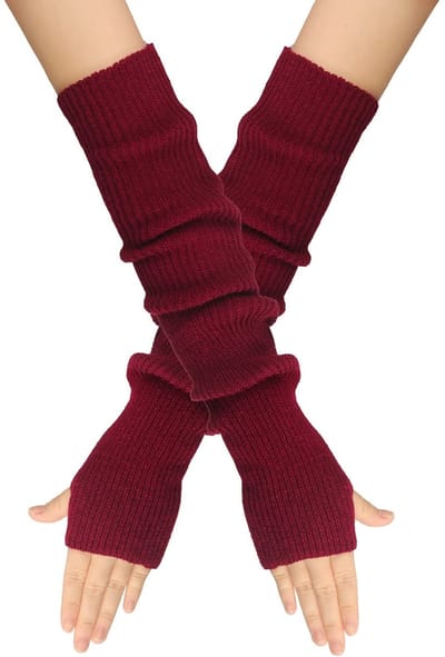 Dailygoods- Vingerloze Handschoenen Dames - Gebreide Handwarmers - Lange Mouwen - Comfortabel Materiaal - Vingerloos Ontwerp - Modieus en Veelzijdig