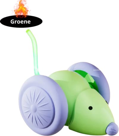 Livano Kattenspeelgoed - Voor Katten - Cat Toy - Kattenspeeltjes - Interactieve Muis - Groen