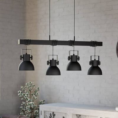 EGLO Shirebrook Hanglamp - E27 - 100 cm - Zwart
