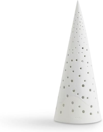 Witte Theelichthouder Kerst Design Scandinavisch H25,5