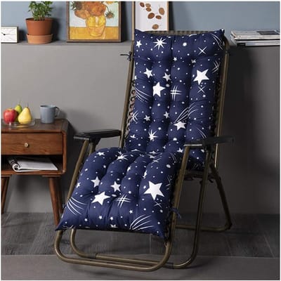 Stoelkussen - Loungestoel kussen - Buiten ontspannen - Verdikt comfort - 53x170cm - Blauw