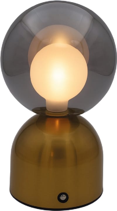 Luxus Europe - Tafellamp Touch Lina Goud - Draadloze LED Tafellamp Binnen - USB-C Oplaadbaar - Touchbediening - Dimbaar - 3 Lichtkleuren