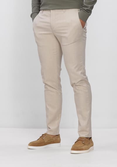 Alberto 6727 1546 Rob-gu Broeken Heren - Beige - Maat 32/34