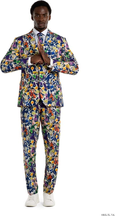 OppoSuits Dragon Ball™ Suit - Officieel Dragon Ball™ Heren Pak - Verkleedkostuum - Carnavalskleding - Multicolor - EU58