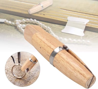 Professionele Houten Ringklem voor Sieradenmaken - Handgereedschap voor Kleine Gevoelige Onderdelen en Werkbankgebruik