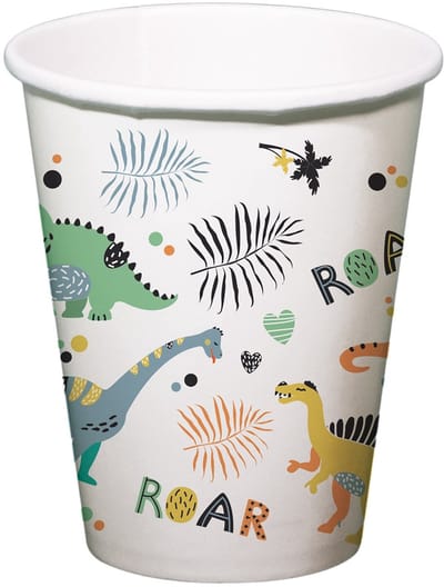 Bekers Dino Roars 250ml - 6 stuks