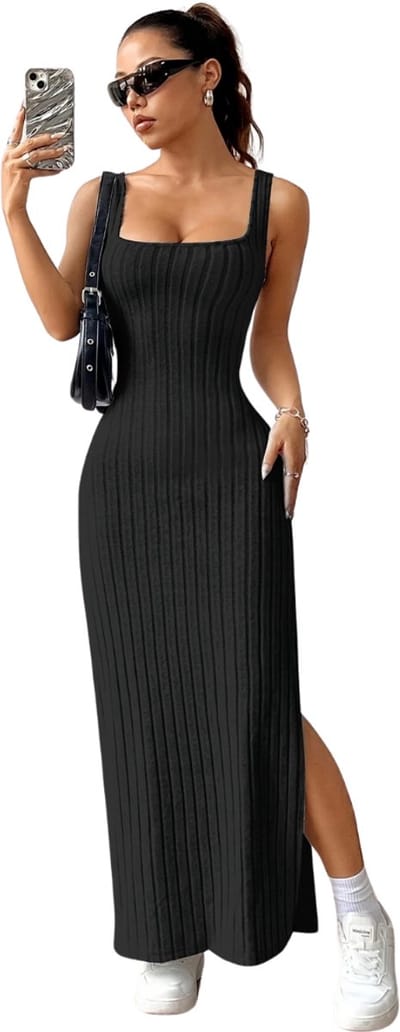 Bovista Open Rug Jurk - Backless - Body - Jurk - Shirt - Zwart - Maat S