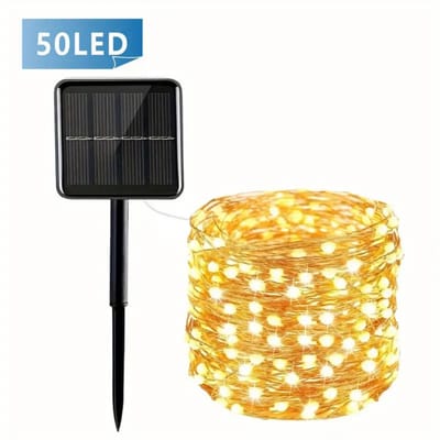 Bovista Lichtslinger - Lichtsnoer Buiten - Binnen - Klimop Slinger - Slinger Met Led Lichtjes - Zonne-energie - 7m