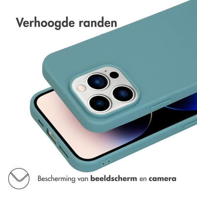 imoshion Hoesje - Geschikt voor Apple iPhone 14 Pro - Color Backcover - Donkergroen