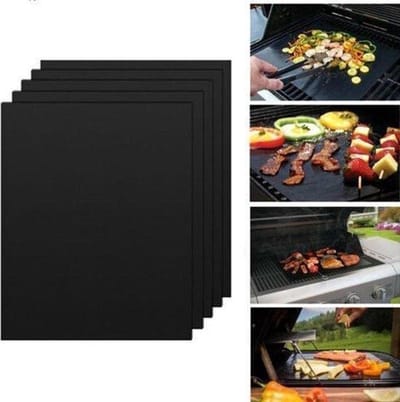 BBQBuddies Teflon Matten - BBQ Matten - Grill Mat - Barbecue Mat - 40x30 CM - Vaatwasserbestendig - 5 Stuks