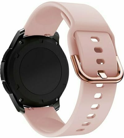 By Qubix - 22mm - Siliconen sportband - Roze - geschikt voor Huawei Watch 3 / 4 / 5 (pro) - 46mm & geschikt voor Huawei Watch GT / GT 2 / GT 3 (pro) / GT 4 (pro) / GT 5 (pro) / GT 6 (pro) 46mm / Ultimate / Ultimate 2