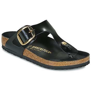 Vrouwenslippers Birkenstock Gizeh Big Buckle Natural Leather Patent