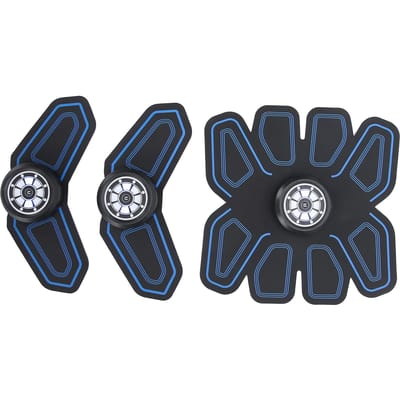 Ceinture de Fitness EMS Vocale Entraîneur Stimulateur Musculaire Abdominal Autocollant Tonifiant pour la Taille gray