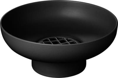 Miyabi Vaas Black Laag | Zwart | Keramiek