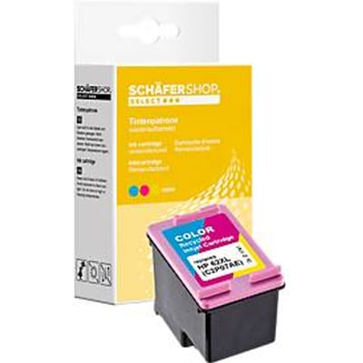 Schäfer Shop Select inktpatroon, vervangt HP 62 XL (C2P07AE), per stuk, Tri-Colour