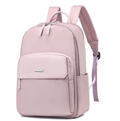 Hoogwaardige damesrugzak - casual rugzak - werktas van Oxford-stof - waterdicht en lichtgewicht - klein formaat - roze