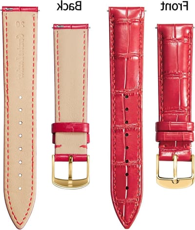 Echte Krokodillenleren Horlogeband Vervangband Snelle Bevestiging Waterdicht 10 Kleuren 13 Maten voor Mannen en Vrouwen met Diverse Gespen (12-24mm)