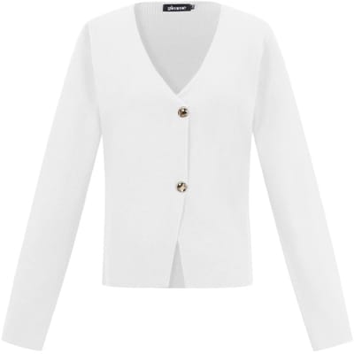Dames viscose gebreid vest - casual cardigan in effen kleur voor herfst en winter