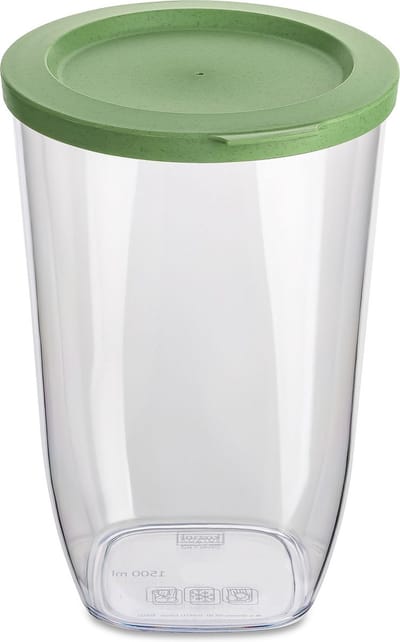 Koziol - Connect Voorraadpot Rond 1,5 liter - Kunststof - Groen