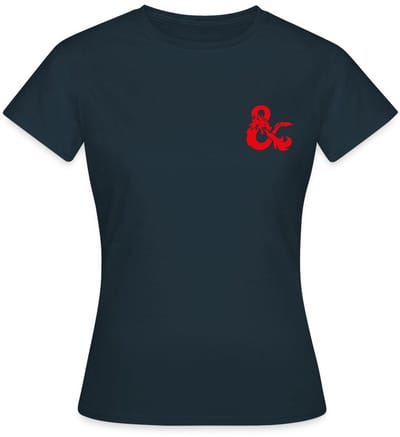 Dungeons And Dragons Logo In Rood T-Shirt Dames