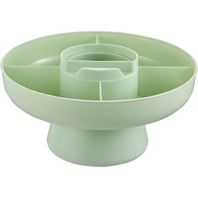 360° Draaiende Snackborden Met Deksel Chinese Creatieve Noten Snoep Taart Schalen Gourmet Fruitborden Servies voor Feest Bruiloft without lid