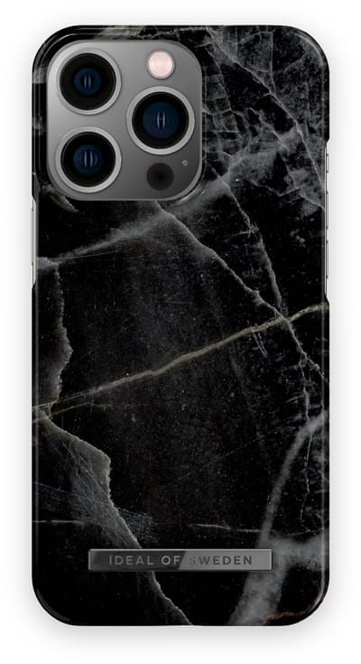 iDeal of Sweden Fashion Case iPhone 13 Pro Black Thunder Marble