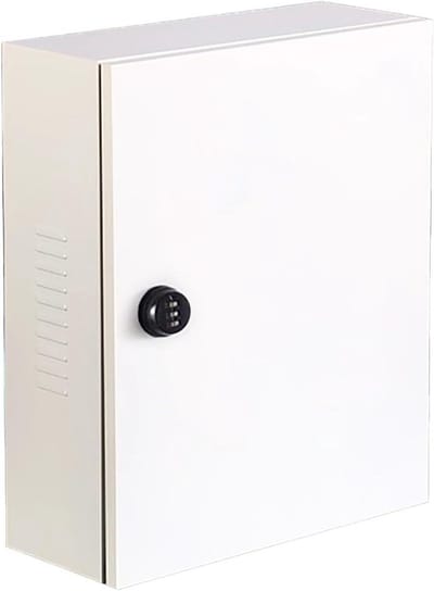 Beschermdoos Laadstation - Opbergdoos Kabels - EV Opladen - Weerbestendig Staal - Small - Wit