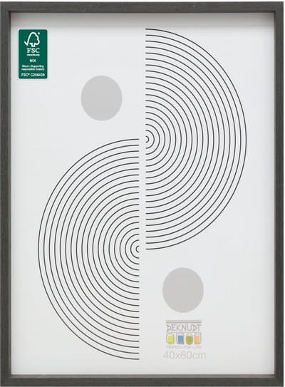 Deknudt Frames fotolijst - zwartgrijs - strak - hout - FSC Mix - 40x60