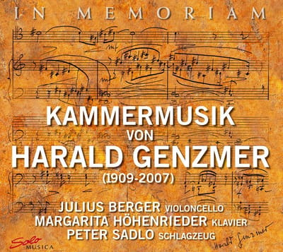 Julius Berger, Peter Sadlo, Margarita Höhenrieder - In Memoriam - Kammermusik Von Harald Gemzer (CD)