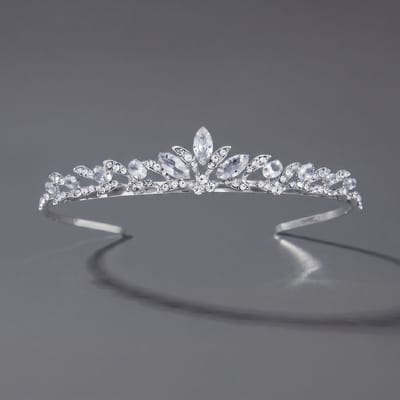Kroon voor dames-Prinsessenkroon-Diadeem-Kroon-Strass-Elegant en Duurzaam - Geschikt voor Verschillende Gelegenheden-Haarsieraad-Stijl 97